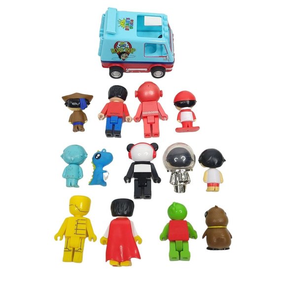 Ryans World Mini Figures Road Trip Van Car Panda Gus Red Titan Toys Lot Of 14 - Picture 2 of 10